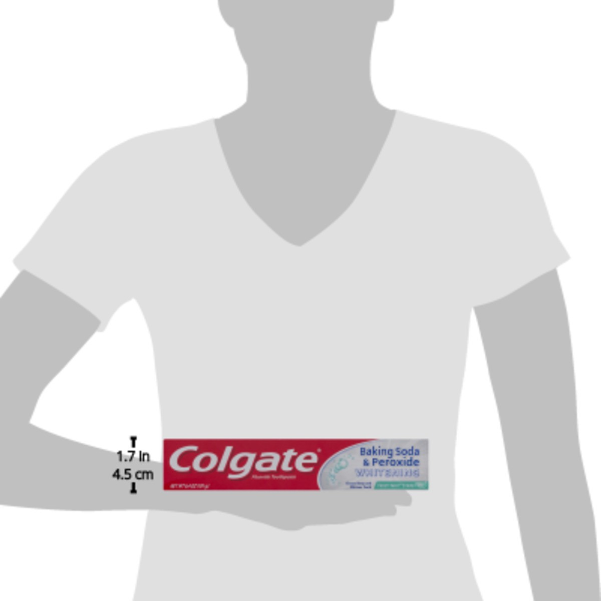 slide 9 of 9, Colgate Baking Soda & Peroxide Whitening Toothpaste, Fluoride, Frosty Mint Stripe, Gel, 6.4 oz