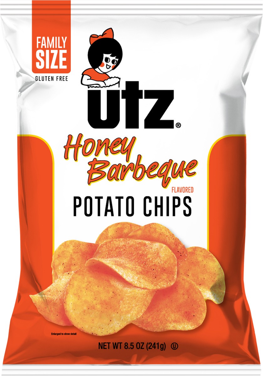 slide 6 of 7, Utz Honey Bbq, 8.5 oz