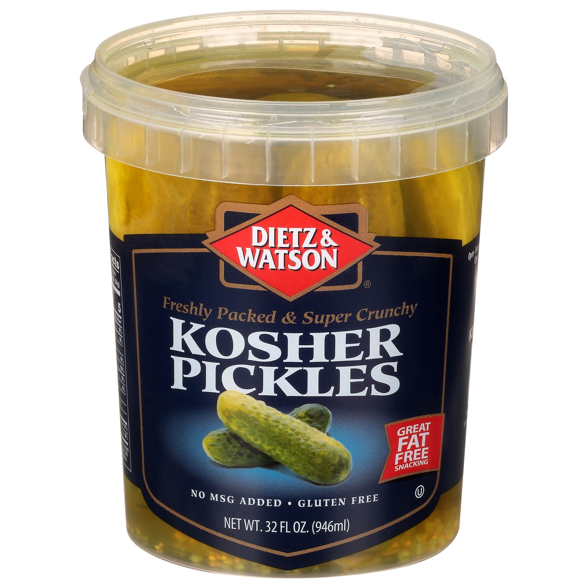 slide 1 of 1, Dietz & Watson Kosher Pickles 32 oz, 32 oz