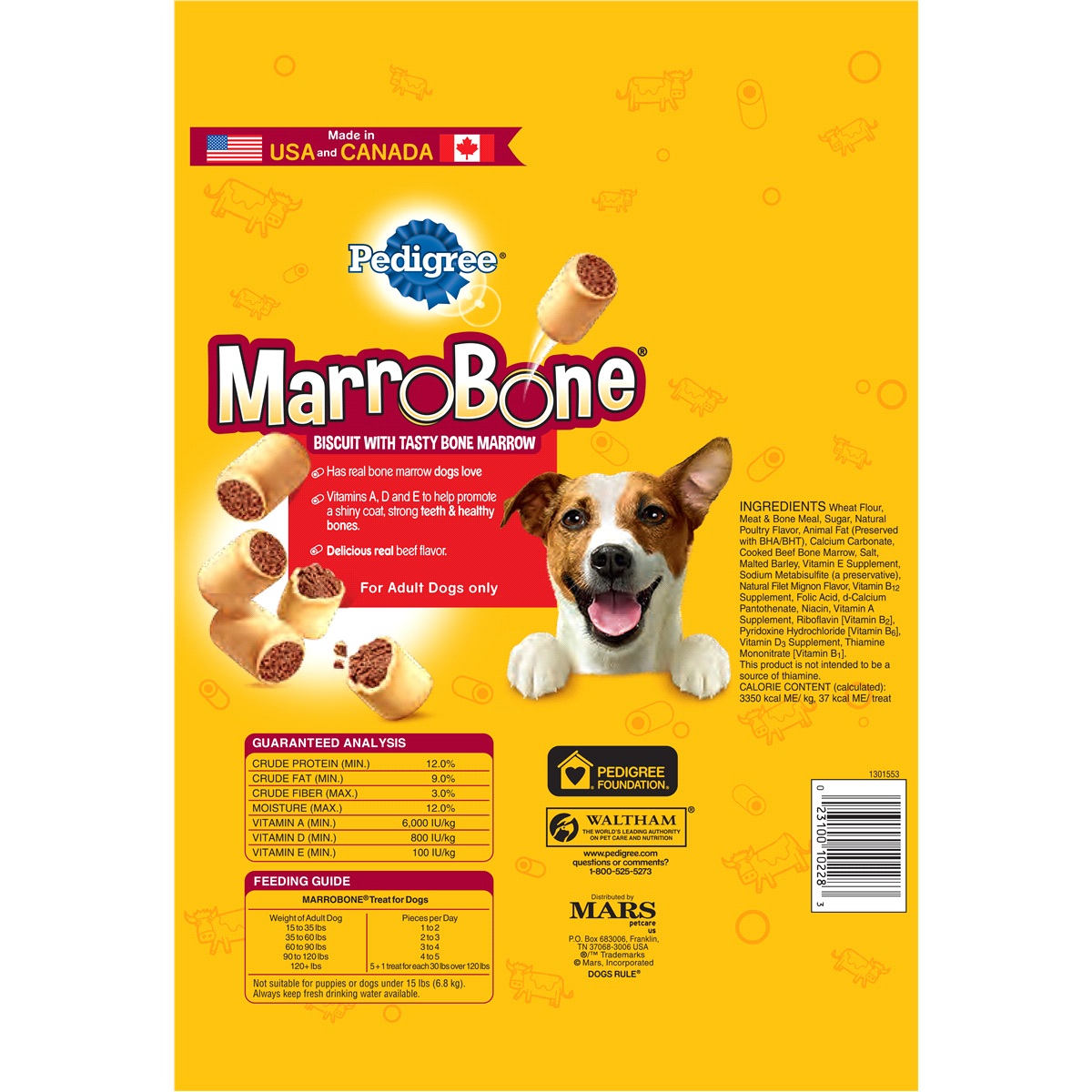 slide 2 of 4, Pedigree Marrobone, 3 lb