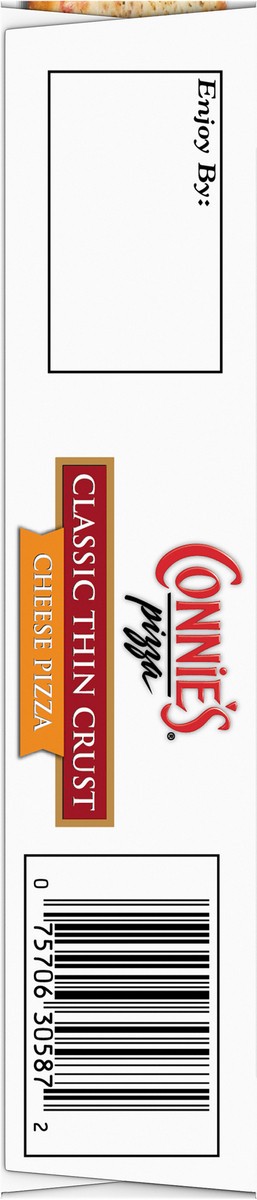 slide 3 of 13, Connie's Cheese Classic Thin Crust Pizza, 7.7 oz