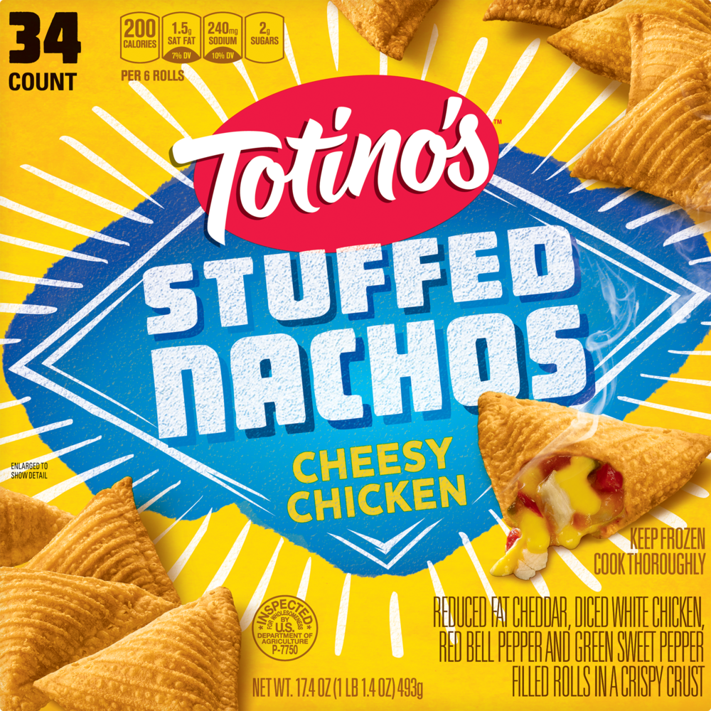 slide 1 of 1, Totino's Pizza Rolls Nacho Cheese, 17.4 oz