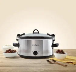 Crock-Pot Smart-Pot Slow Cooker with Travel Strap, Black