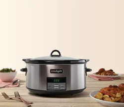 Crock-Pot Countdown Slow Cooker Dark Stainless