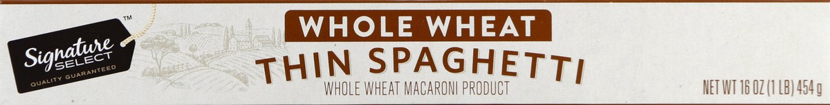 slide 4 of 4, Signature Select Whole Wheat Thin Spaghetti 16 oz, 16 oz