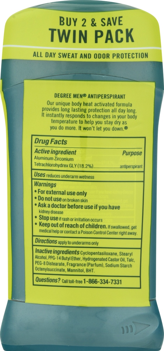 slide 9 of 9, Degree Men Extreme Blast Antiperspirant And Deodorant, 2 ct; 2.7 oz