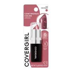 Covergirl Continuous Color Lipstick Iced Mauve, 0.44 fl oz
