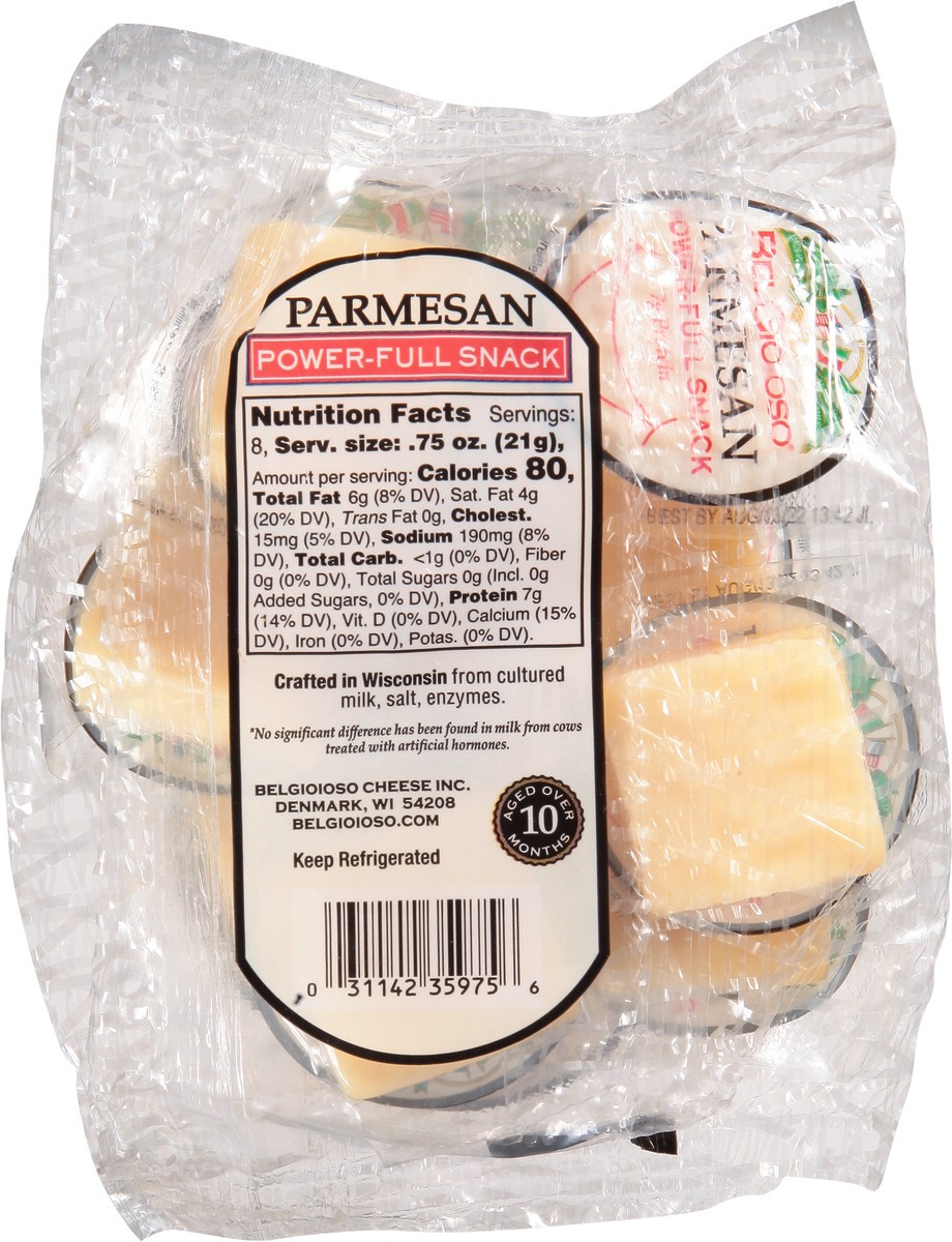 slide 13 of 14, BelGioioso Power-Full Snack Parmesan Cheese 8 - 0.75 oz Packs, 8 ct
