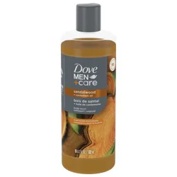 Dove Men+Care Restoring Body Wash Sandalwood + Cardamom Oil For Fresh, Healthy-Feeling Skin Cleanser That Effectively Washes Away Bacteria While Nourishing Your Skin 18 oz