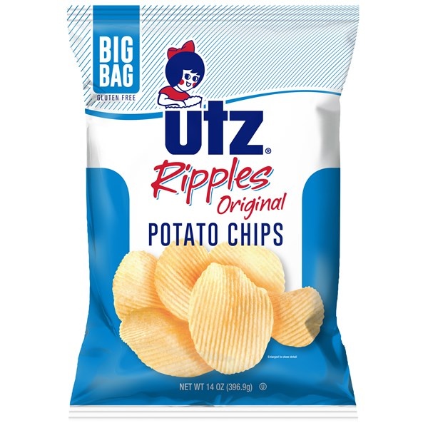 slide 1 of 1, Utz Utz Big Bag Chips, 14 oz