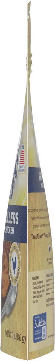 slide 4 of 10, Blue Buffalo True Chews Premium Grillers Natural Dog Treats, Chicken 12 oz bag, 12 oz