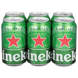 Heineken Beer Premium Lager Keg Cans - 6-12 Fl. Oz.