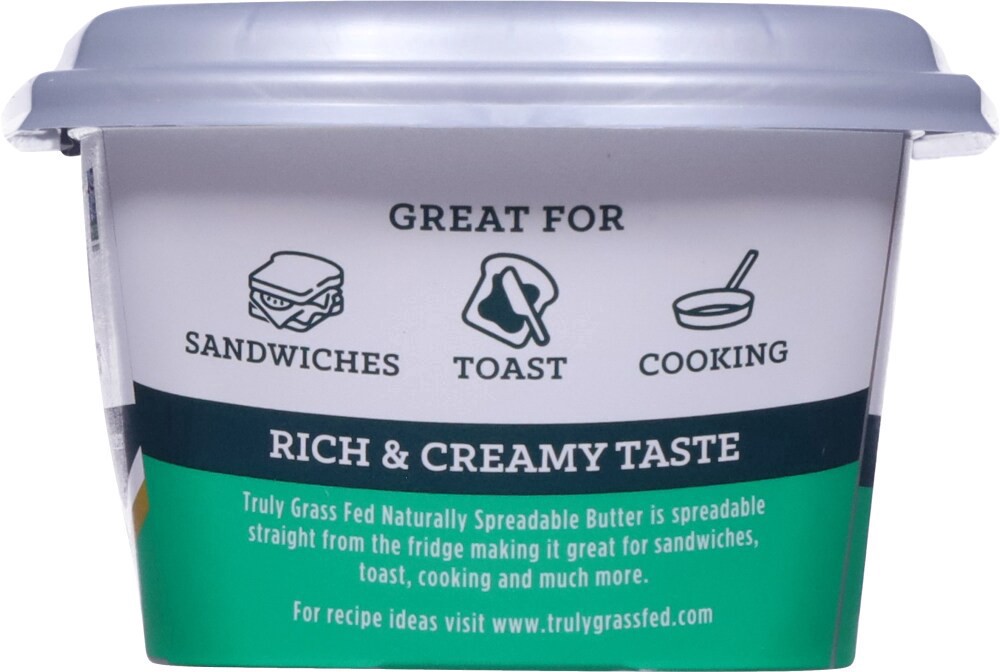 slide 5 of 6, Truly Grass Fed Spreadable Butter, 8 oz