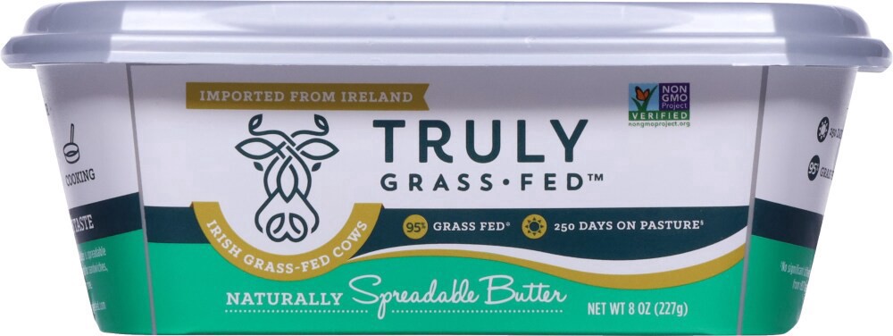 slide 6 of 6, Truly Grass Fed Spreadable Butter, 8 oz