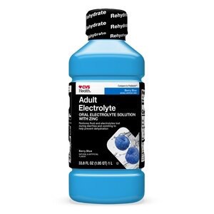 slide 1 of 1, Cvs Health Electrolyte Solution, Berry Blue, 1 L, 33.8 oz