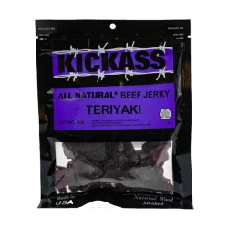 Kickass Teriyaki Flavor Premium Beef Jerky