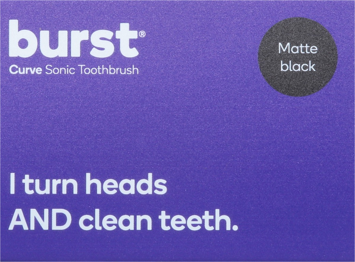 slide 7 of 9, Burst Matte Black Curve Sonic Toothbrush 1 ea, 1 ct