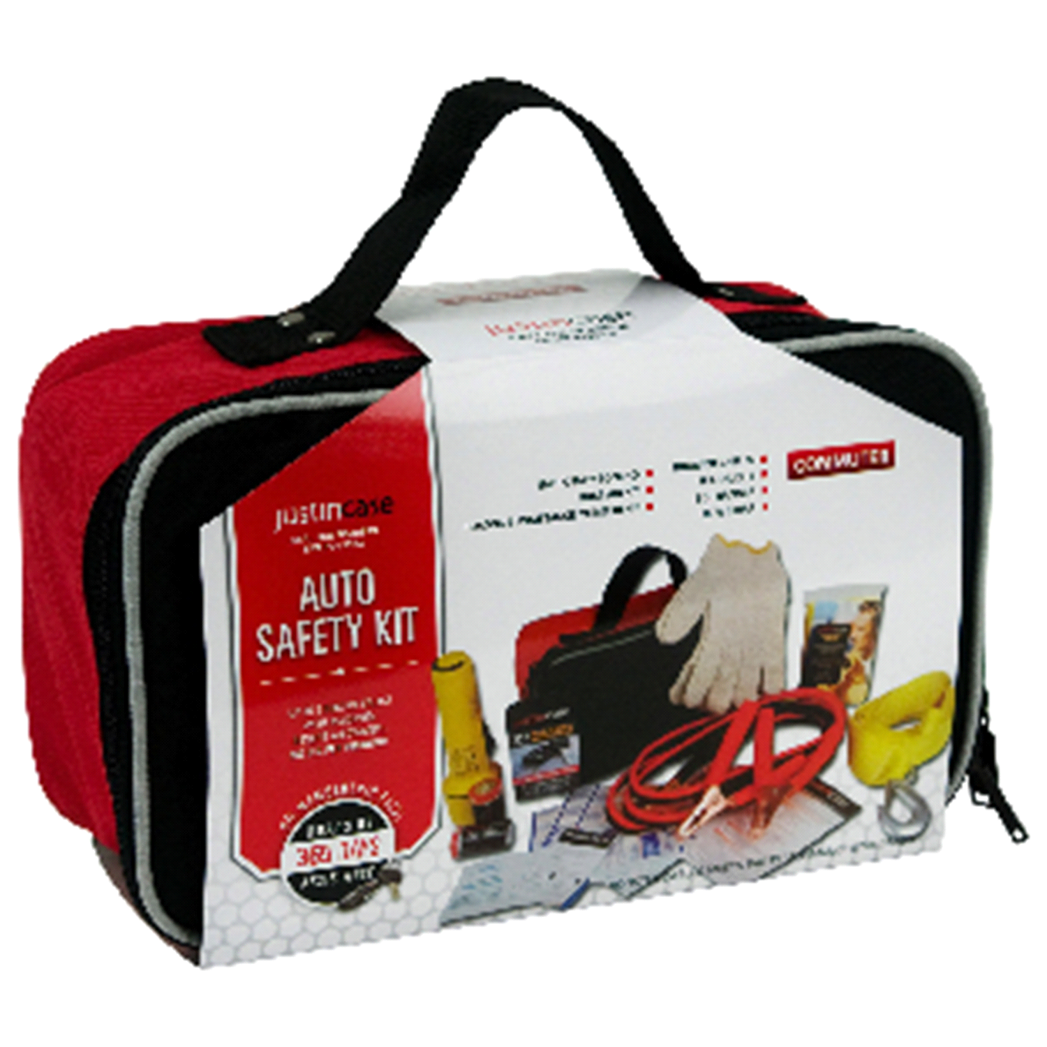 slide 1 of 1, Justin Case Commuter Auto Safety Kit includes 365-Day Roadside assistance, 1 ct