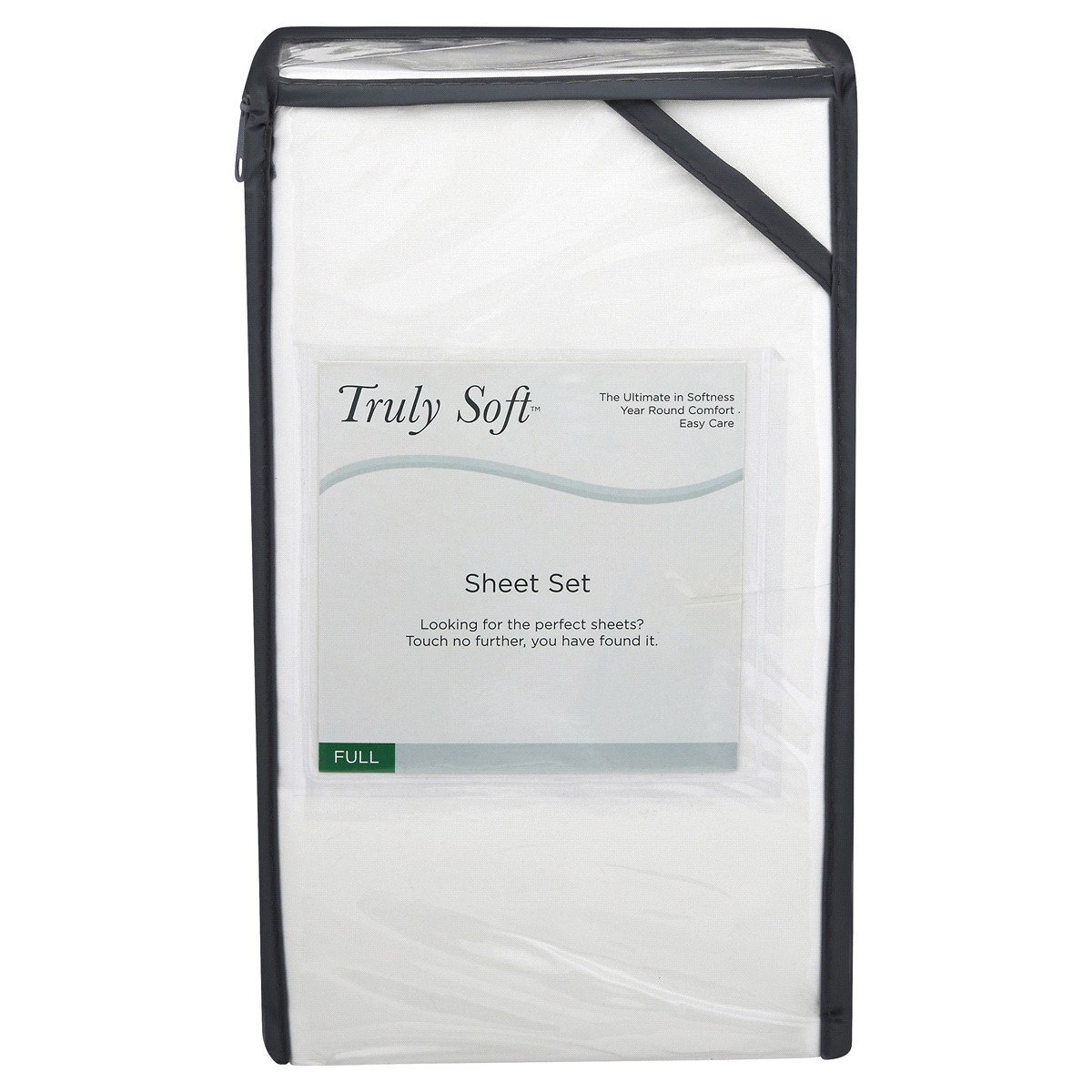 slide 1 of 1, Truly Soft Full Sheet Set-White, 1 ct