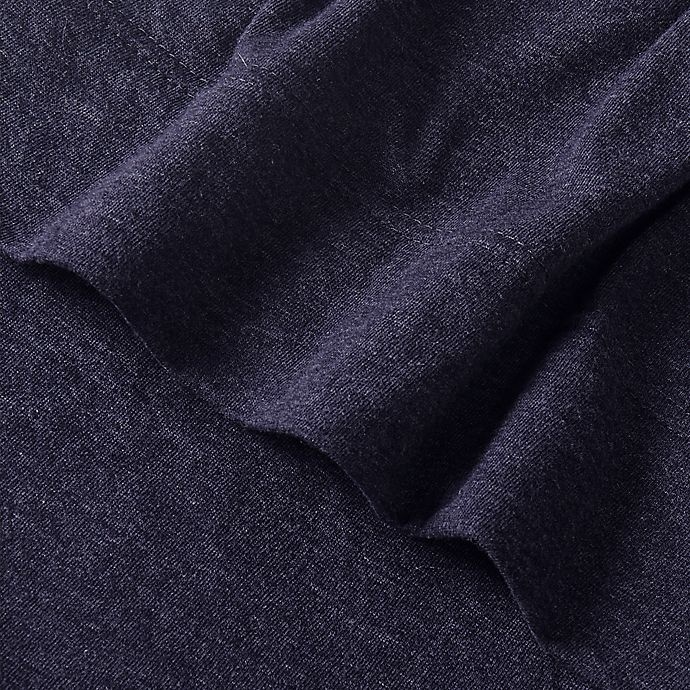 slide 3 of 4, Simply Essential Heathered Jersey Full Sheet Set - Denim, 1 ct