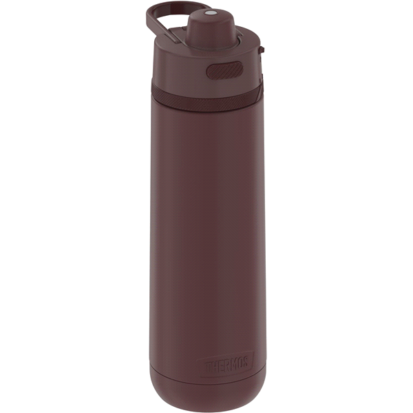 slide 1 of 1, Thermos Guardian Stainless Steel Hydration Bottle Burgundy, 24 oz