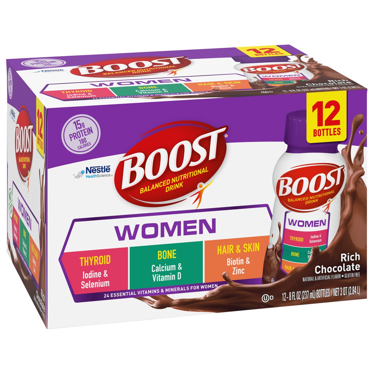 slide 3 of 9, Boost Womens Chocolate, 12 ct