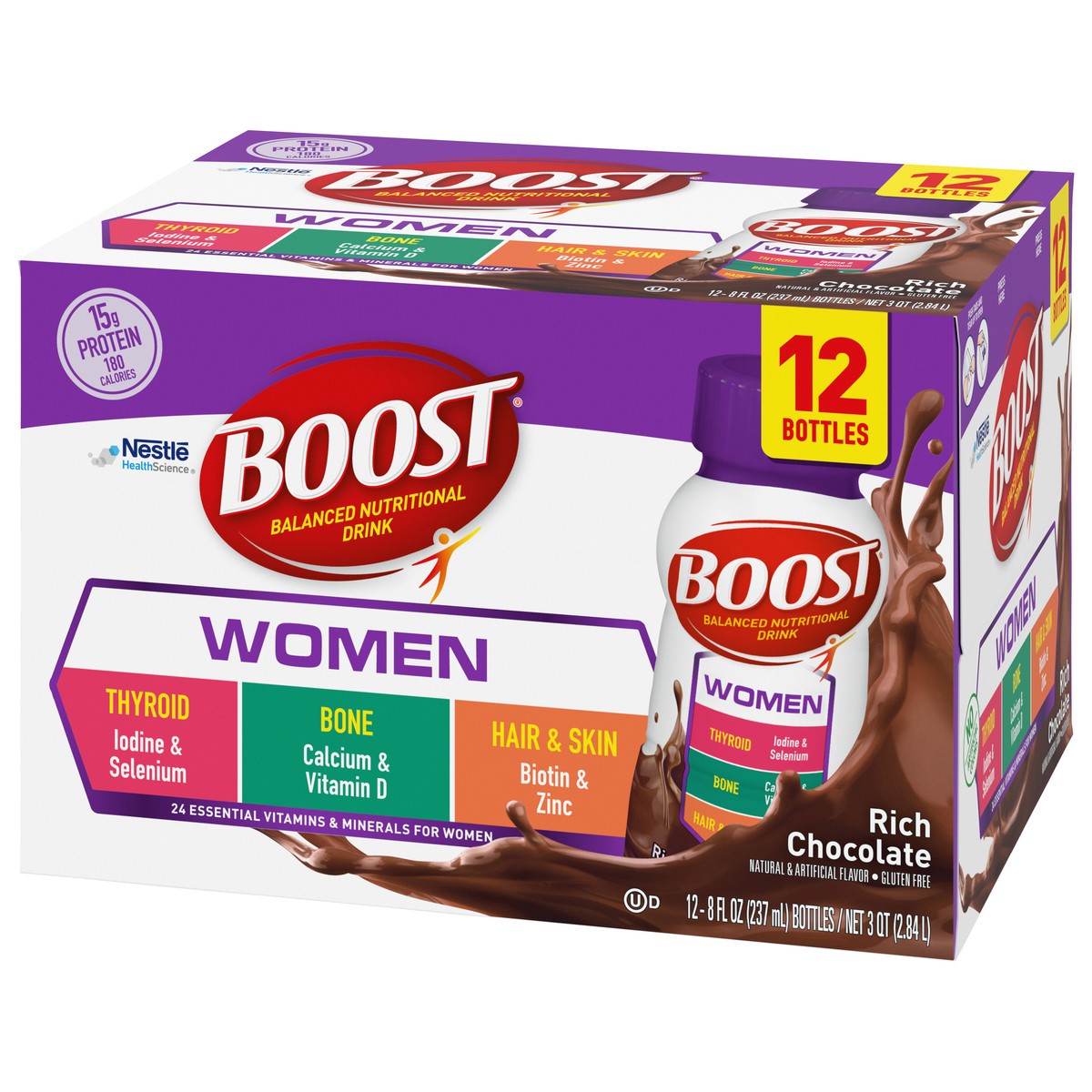 slide 7 of 9, Boost Womens Chocolate, 12 ct