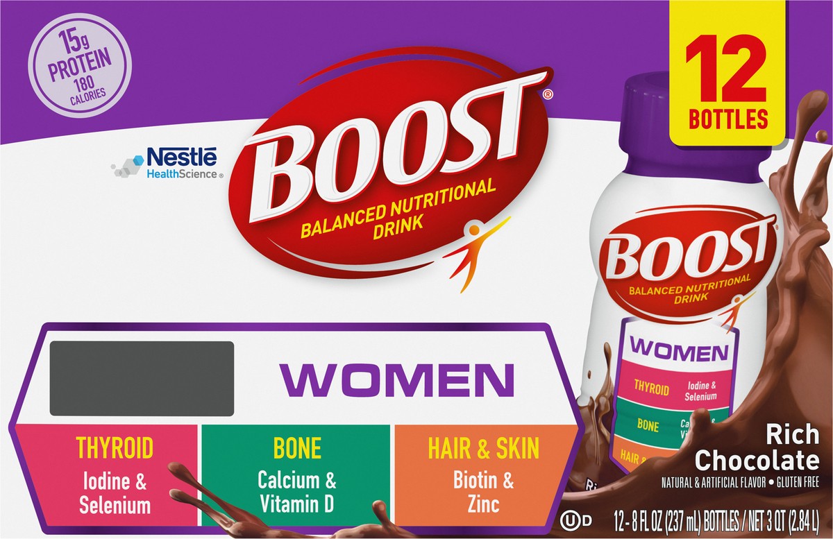 slide 2 of 9, Boost Womens Chocolate, 12 ct