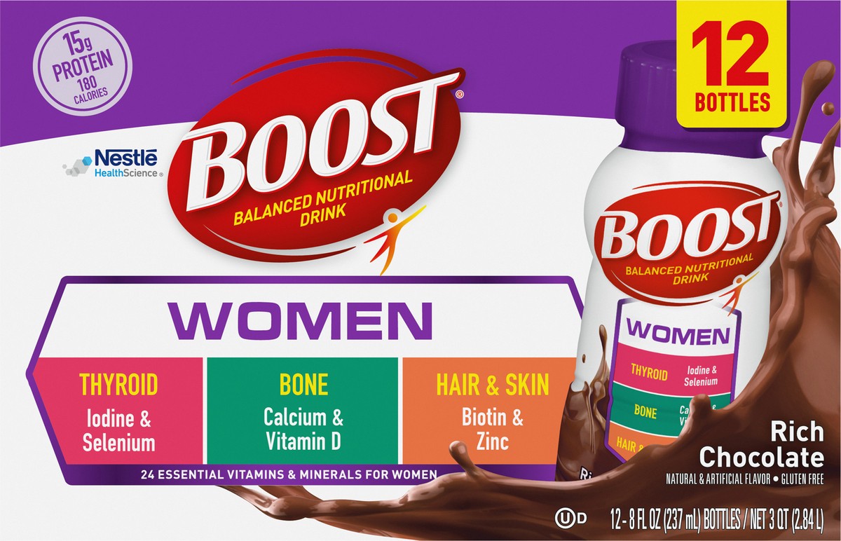 slide 4 of 9, Boost Womens Chocolate, 12 ct