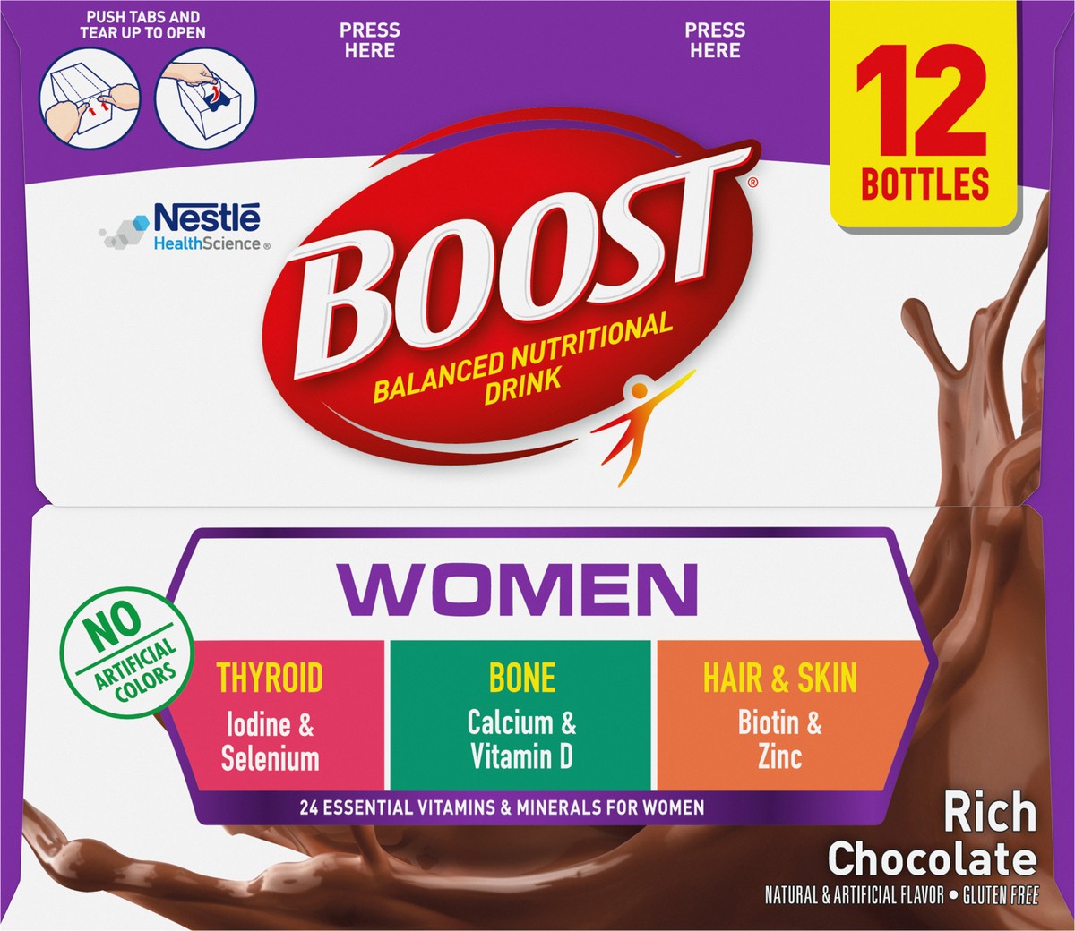 slide 5 of 9, Boost Womens Chocolate, 12 ct