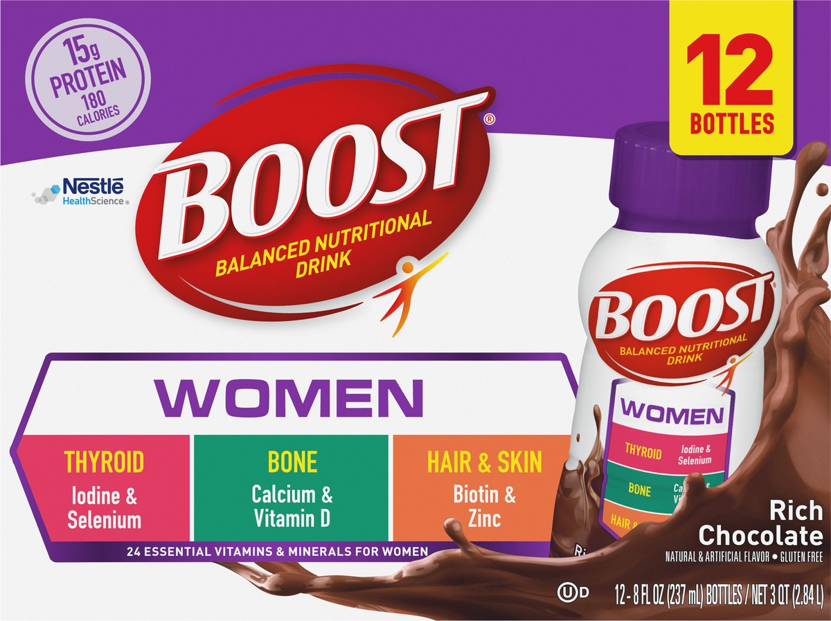 slide 9 of 9, Boost Womens Chocolate, 12 ct