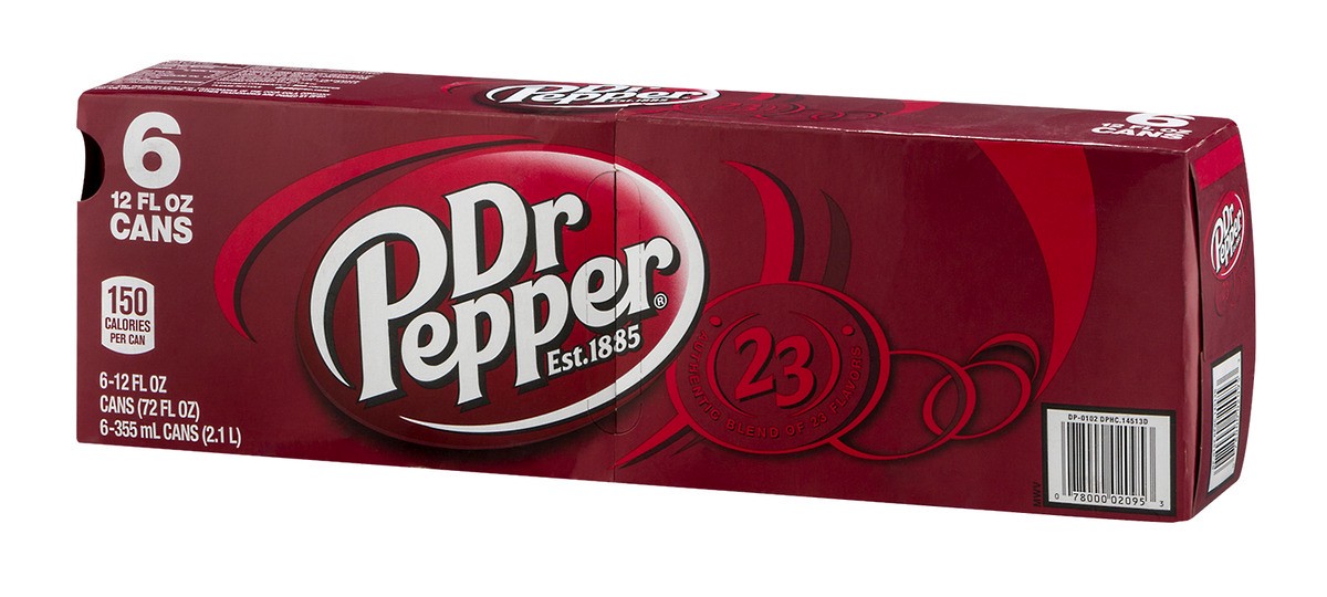 slide 3 of 9, Dr Pepper Soda - 6 ct, 6 ct