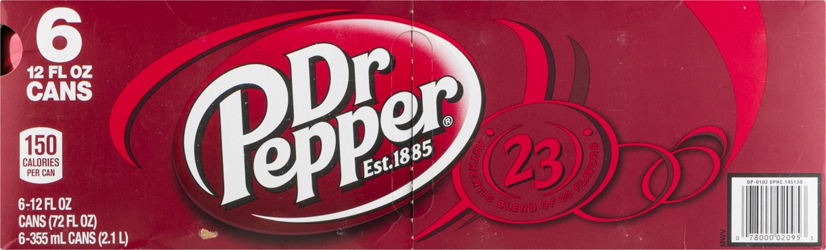 slide 6 of 9, Dr Pepper Soda - 6 ct, 6 ct