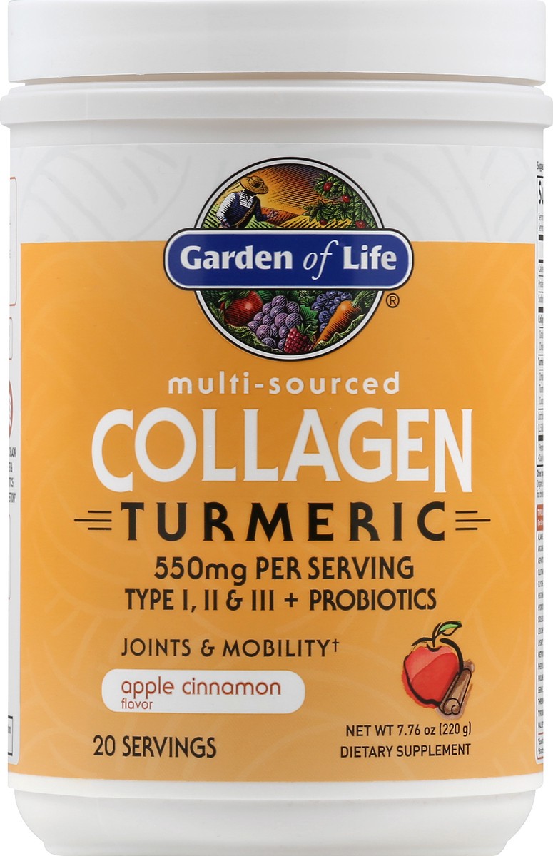 slide 6 of 9, Garden of Life Collagen Turmeric Apple Cinnamon, 7.76 oz