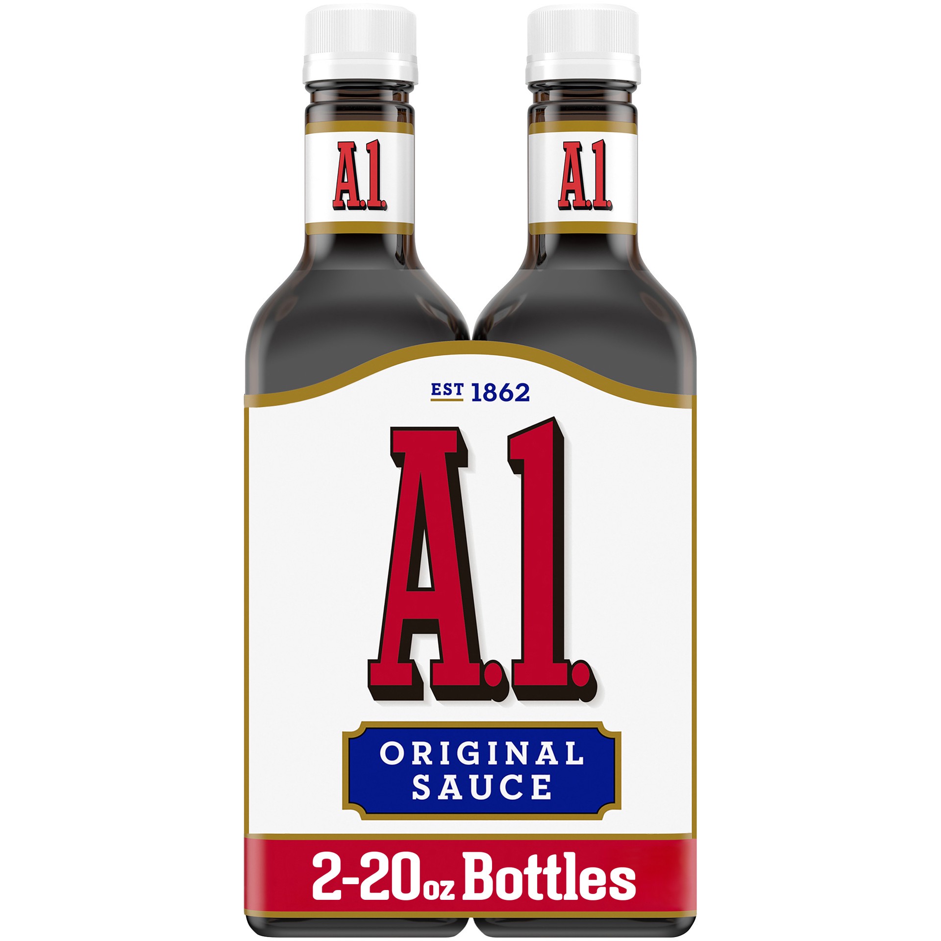 slide 1 of 9, A.1. Original Sauce, 2 ct. Pack, 20 oz. Bottles, 2 ct