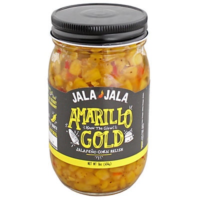 slide 1 of 1, Jala Jala Amarillo Gold Jalapeño Corn Relish, 15 oz