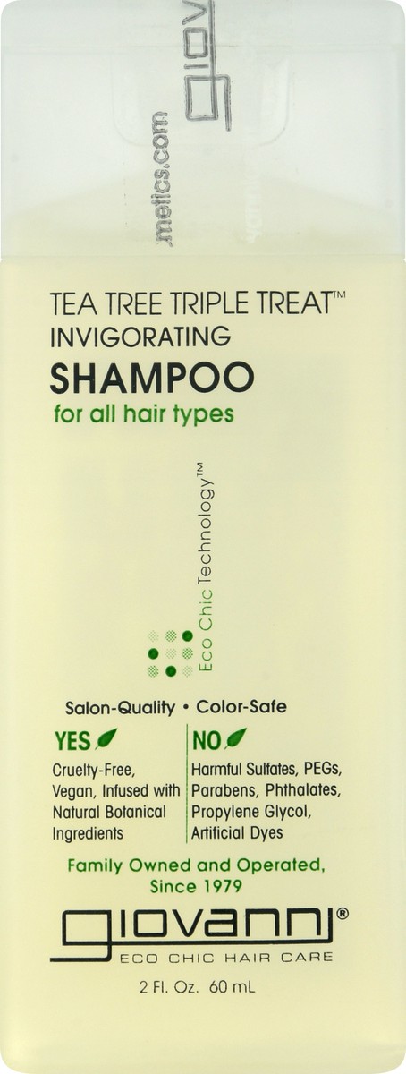 slide 6 of 9, Giovanni Tea Tree Triple Treat Invigorating Shampoo Travel Size, 2 oz