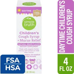 Simple Truth Children's Daytime Cough Syrup And Mucus Relief