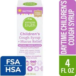 Simple Truth Children's Daytime Cough Syrup And Mucus Relief