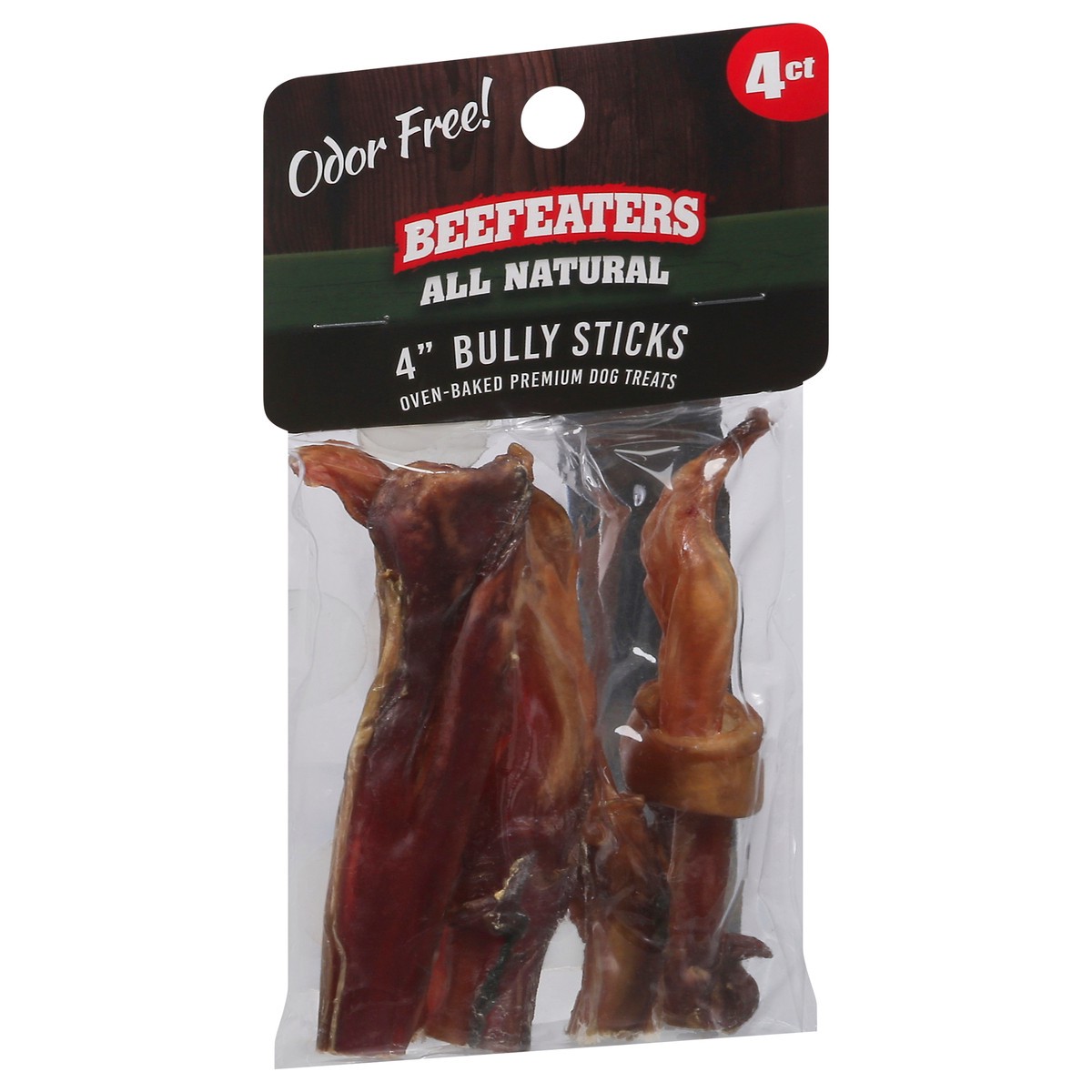 slide 10 of 15, Beefeaters 4 in Bully Sticks Premium Oven-Baked Dog Treats 4 ea, 4 ct