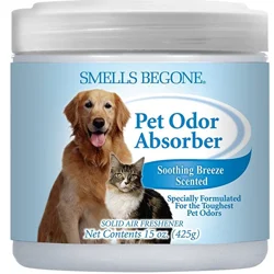 Smells Begone - Odor Absorbing Gel - Pet Soothing Breeze - 15oz