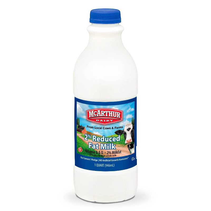 slide 1 of 2, McArthur Dairy 2% Reduced Fat Milk 1 qt, 1 qt