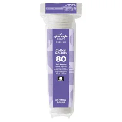 Giant Eagle Premium Cotton Rounds, Soft & Strong