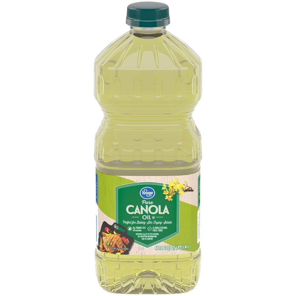 slide 1 of 1, Kroger Pure Canola Oil, 48 fl oz