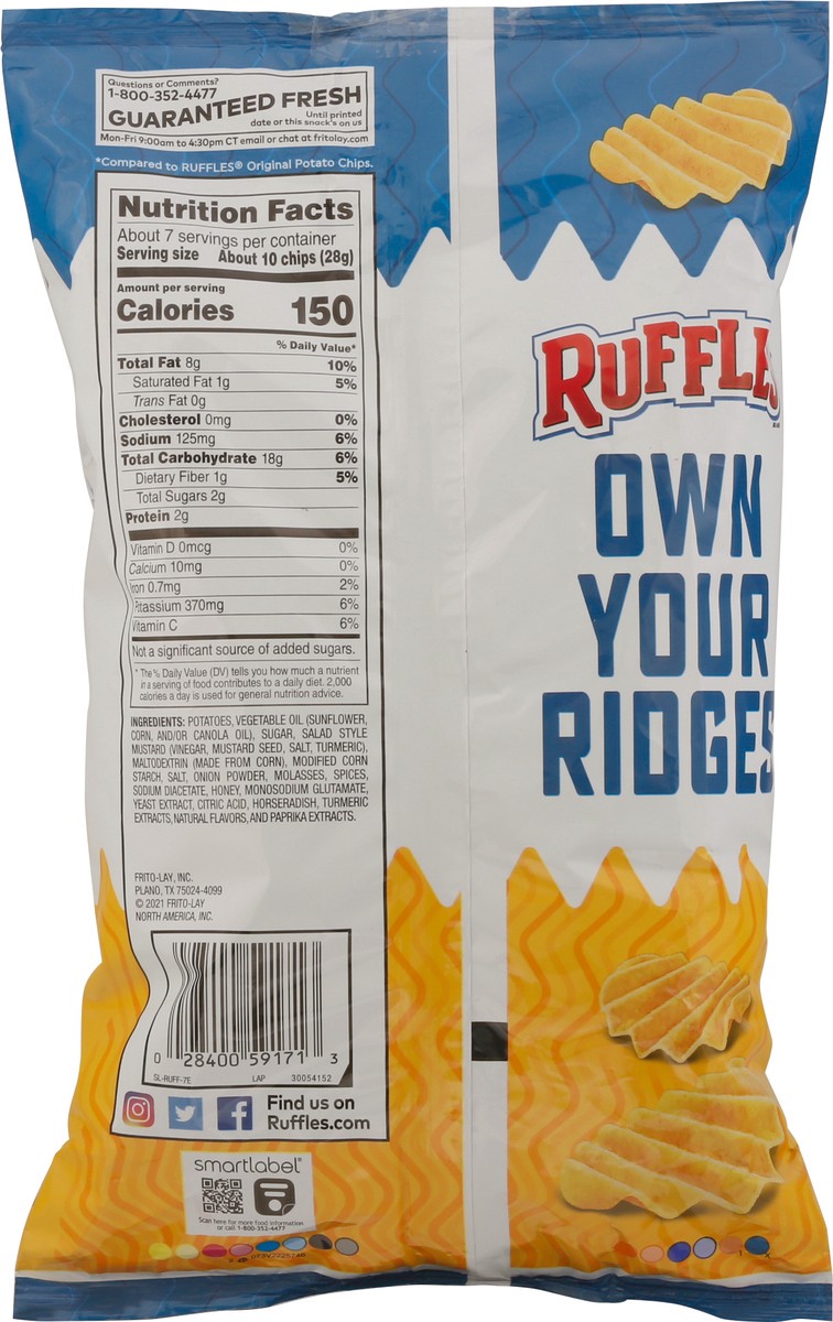 slide 7 of 9, Ruffles Double Crunch Honey Mustard Flavored Potato Chips 7.25 oz, 7.25 oz