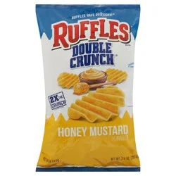 Ruffles Double Crunch Honey Mustard Flavored Potato Chips 7.25 oz