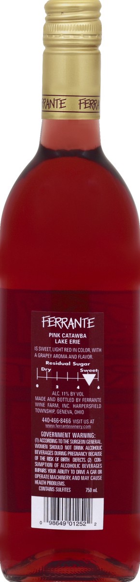 slide 8 of 8, Ferrante Catawba 750 ml, 750 ml