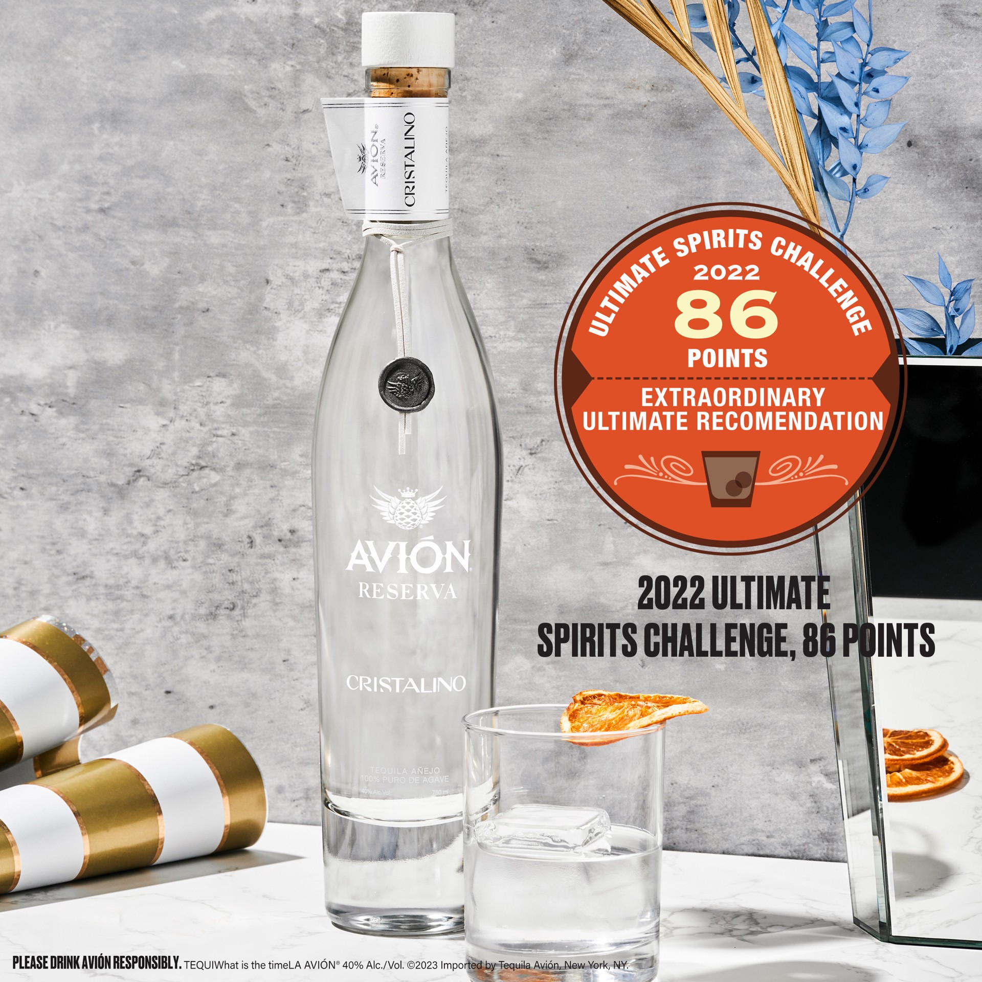 slide 7 of 8, Avion Cristalino, 750 ml