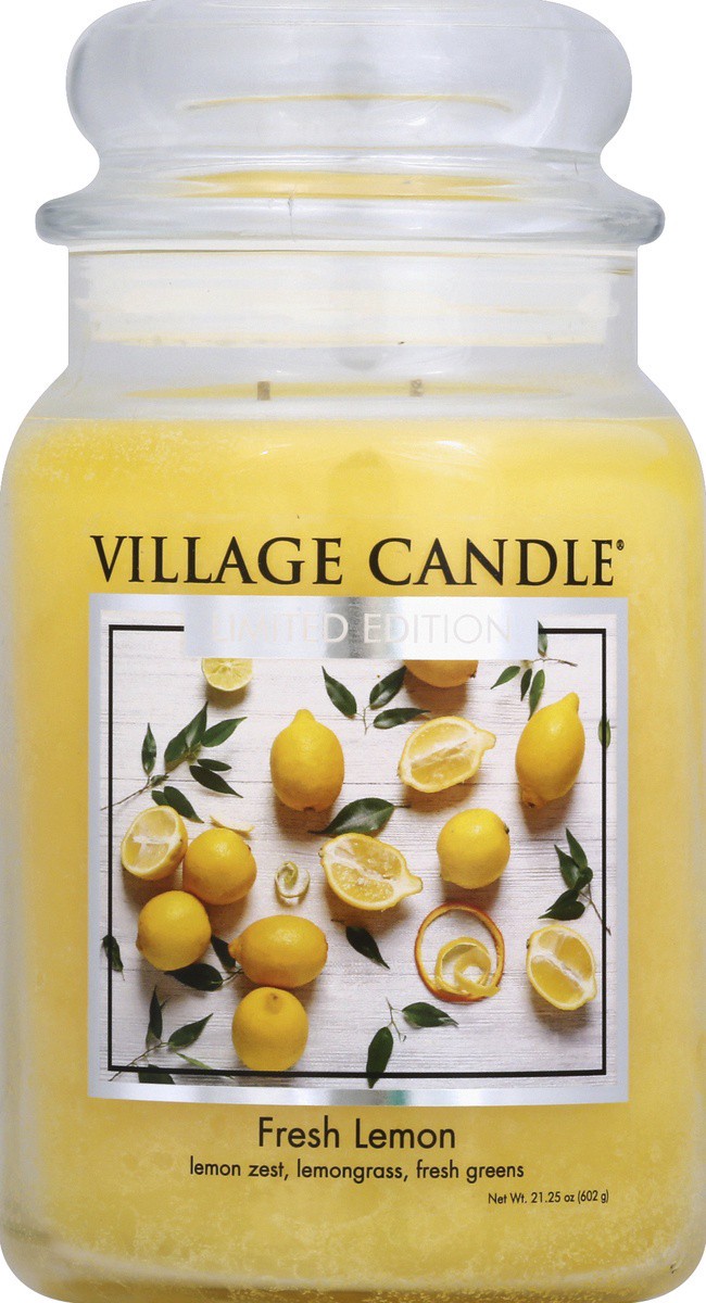 slide 3 of 7, Village Candle Lemon Jar Candle, 26 oz