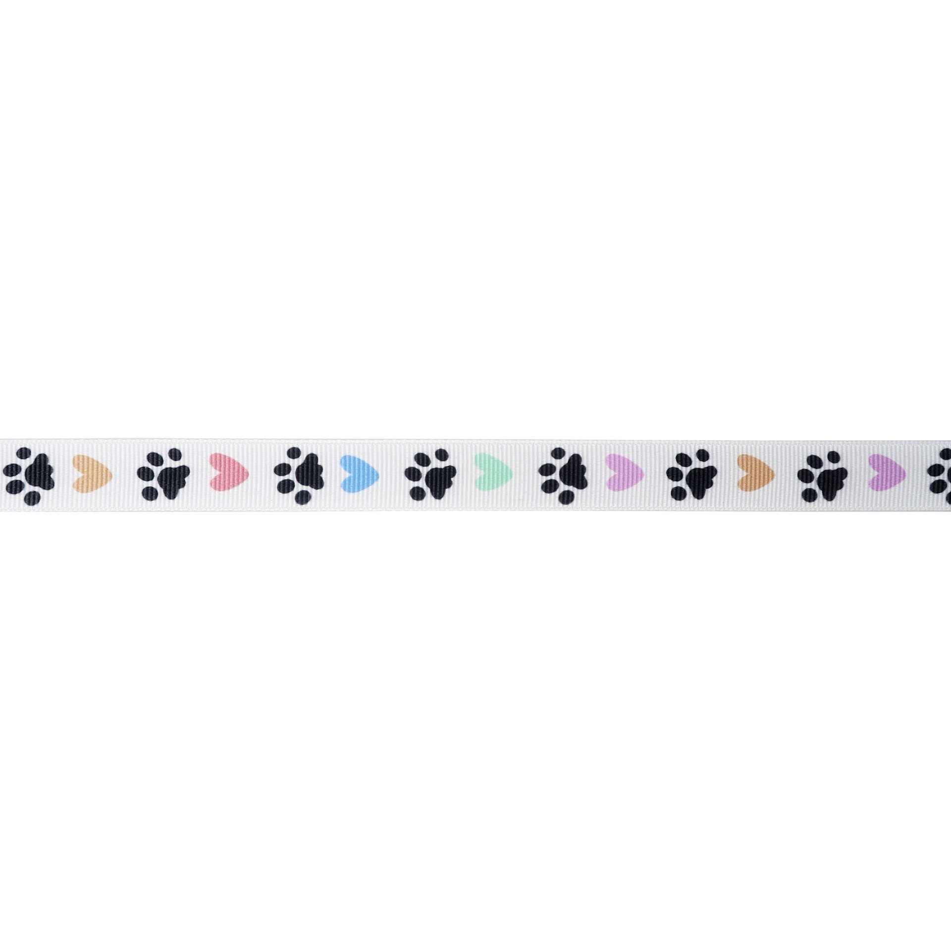 slide 2 of 4, 5/8" X 7yd. Grosgrain Paw Print Ribbon By Celebrate It, 5/8 in x 7 yd